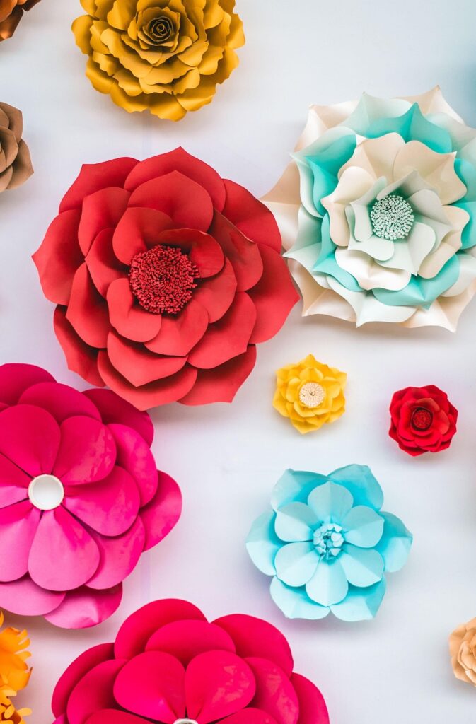 flowers, paper, colorful, decoration, party, flower background, creativity, nature, beautiful flowers, colors, flower wallpaper, iphone wallpaper
