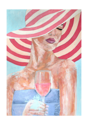 A3 Plakat - Dame Med Sommerhat